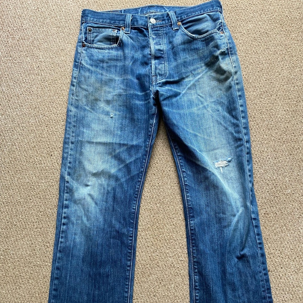 Levi 501 jeans in blue W34” L30” - Picture 1 of 5